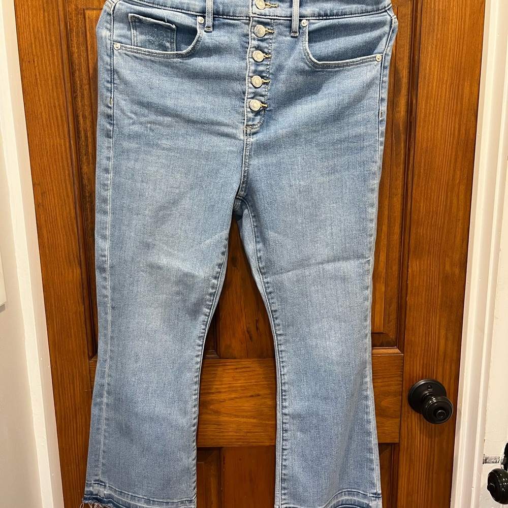 LOFT Sky Blue Wide Leg Jeans